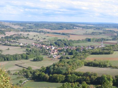 View from the hill top of Vezelay.